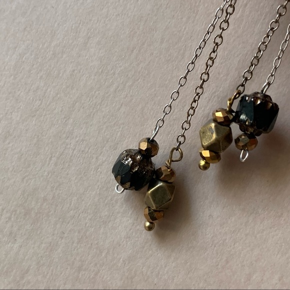 Lovely Star Vtg Cathedral Drop Earrings - Picture 3 of 11